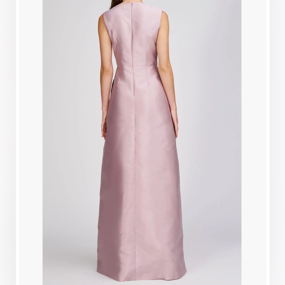 Kay Unger Aurelia Floral Sleeveless Taffeta Gown - Picture 3 of 13